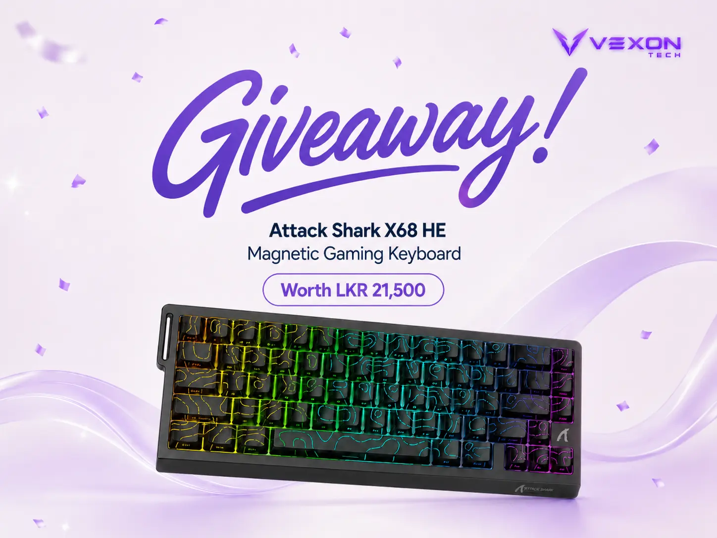 Vexon Attack Shark X68 HE Giveaway cover
