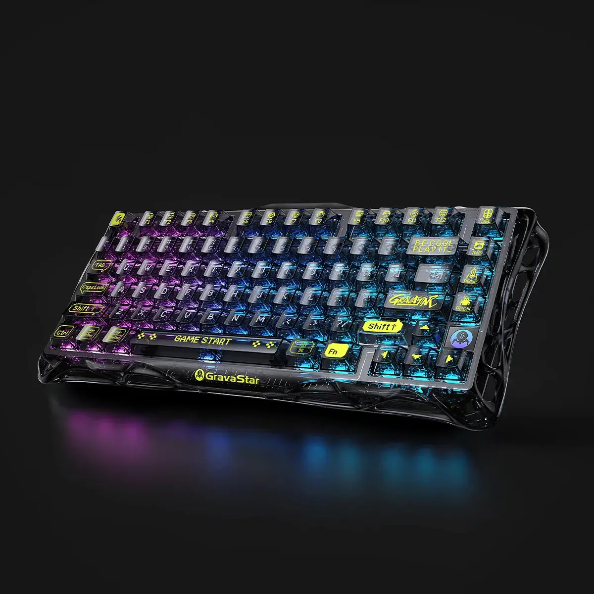 GravaStar Mercury K1 Lite Transparent Black Vexon Tech